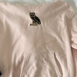 OVO Pink Hoodie with Owl Logo